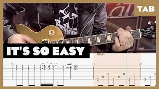 Download lagu Its So Easy Guns N’ Roses Cover  Guitar Tab  Lesson  Tutorial Mp3 Video Mp4