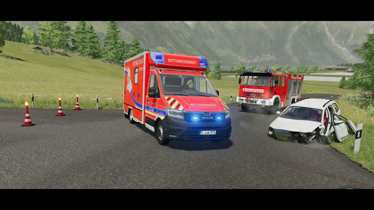 Verkehrsunfall 🔥, Einsatz für die Feuerwehr 🚒 LS22