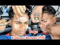 how to use - Eyebrow for boy - धागे को लगाना सीखें - step by step tutorial video - Sahil barber