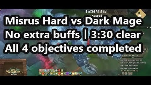Misrus HARD vs Dark Mage - Tree of Savior  TOS - 머즈루스