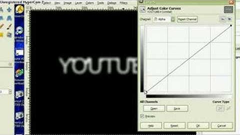GIMP Tutorial: Making Neon Text