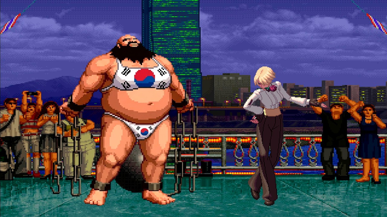 かっとちやん、ちょっきんなっ！ KOF Mugen] Chang Koehan Team vs King Team - YouTube
