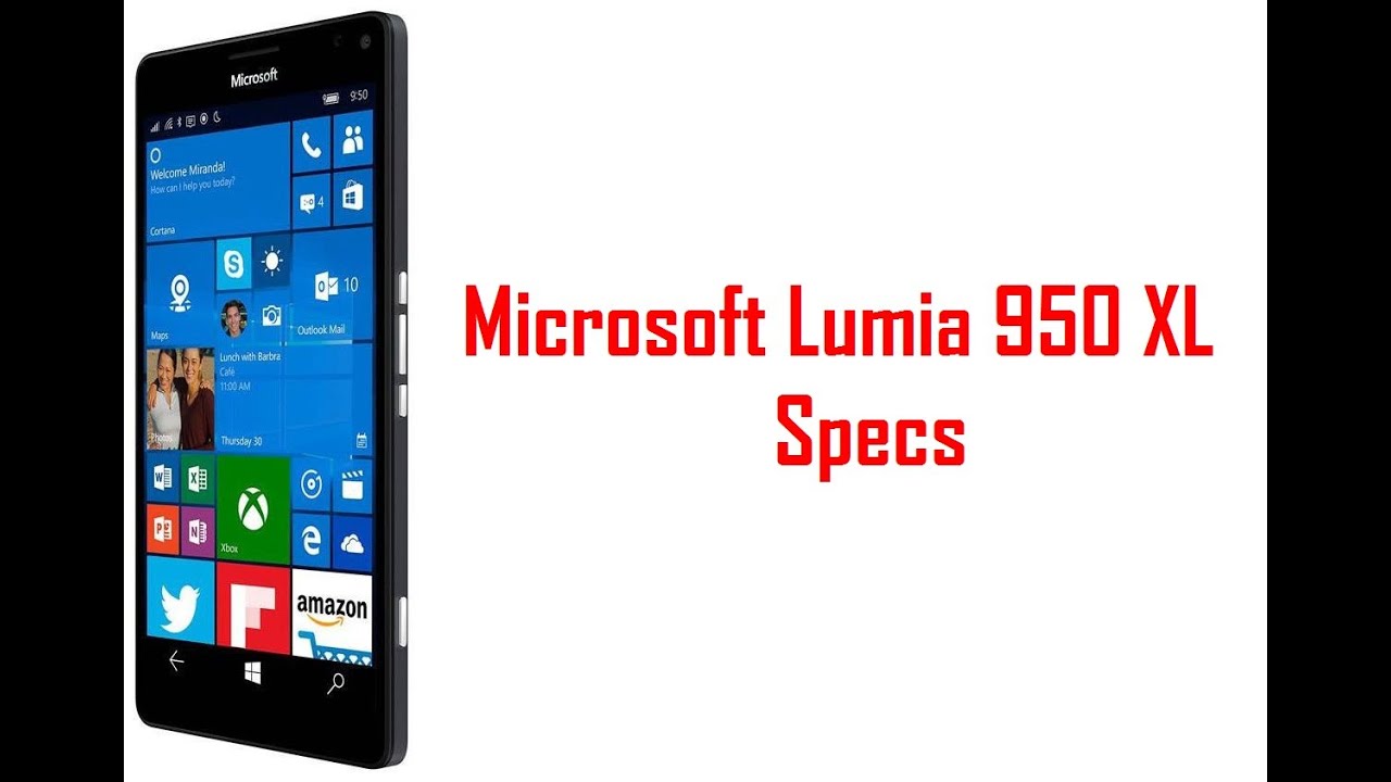 Microsoft Lumia 950 XL Specs & Features