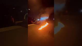 Another Car Jump over flames at Echo Park Viral YouTube Stunt