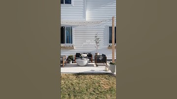 DIY canopy shade for under $100 ✨ #patio #patiomakeover