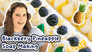 Blackberry Pineapple Soap Making + Answering Reddit Questions with My Best Friend | Royalty Soaps