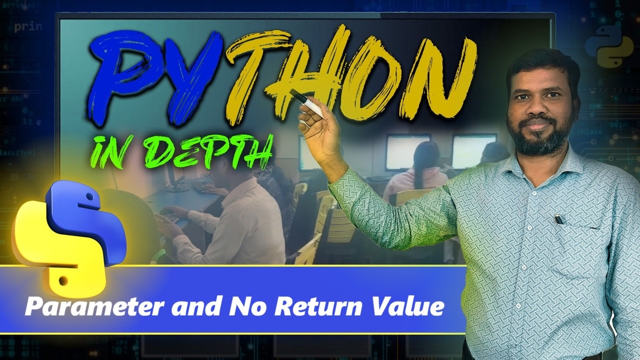 Parameter and No Return Value in Python || Python for Beginner in Hindi ...
