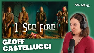 GEOFF CASTELLUCCI - I SEE FIRE - The Hobbit | Vocal Coach Reaction (&Analysis) | Jennifer Glatzhofer