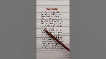 Bad habits🤎~Ed Sheeran #shorts #viral #lyrics