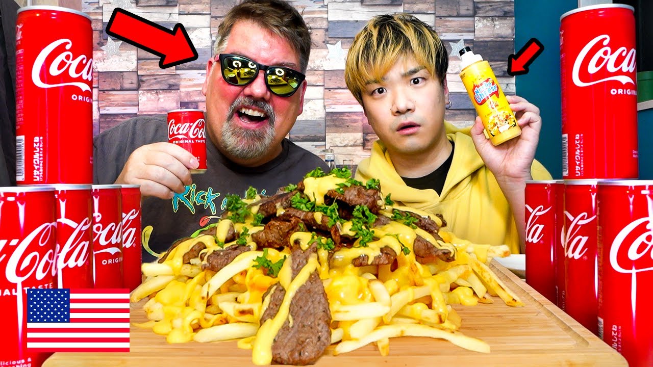 アメリカ人特製チーズステーキの作り方【増量めし】Had an American make a steak dish for me! It