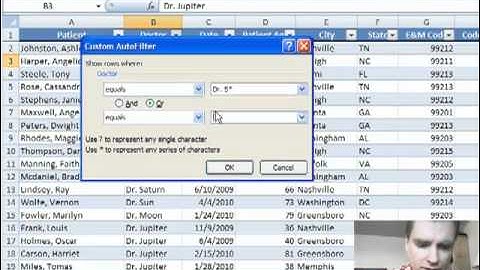 Excel Video 34 Filtering Text in Tables