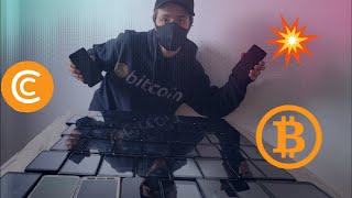 55 Smartphone Mining Farm Cryptotab Pro Browsermining Bitcoin On A Phone10 Bitcoin Giveaway