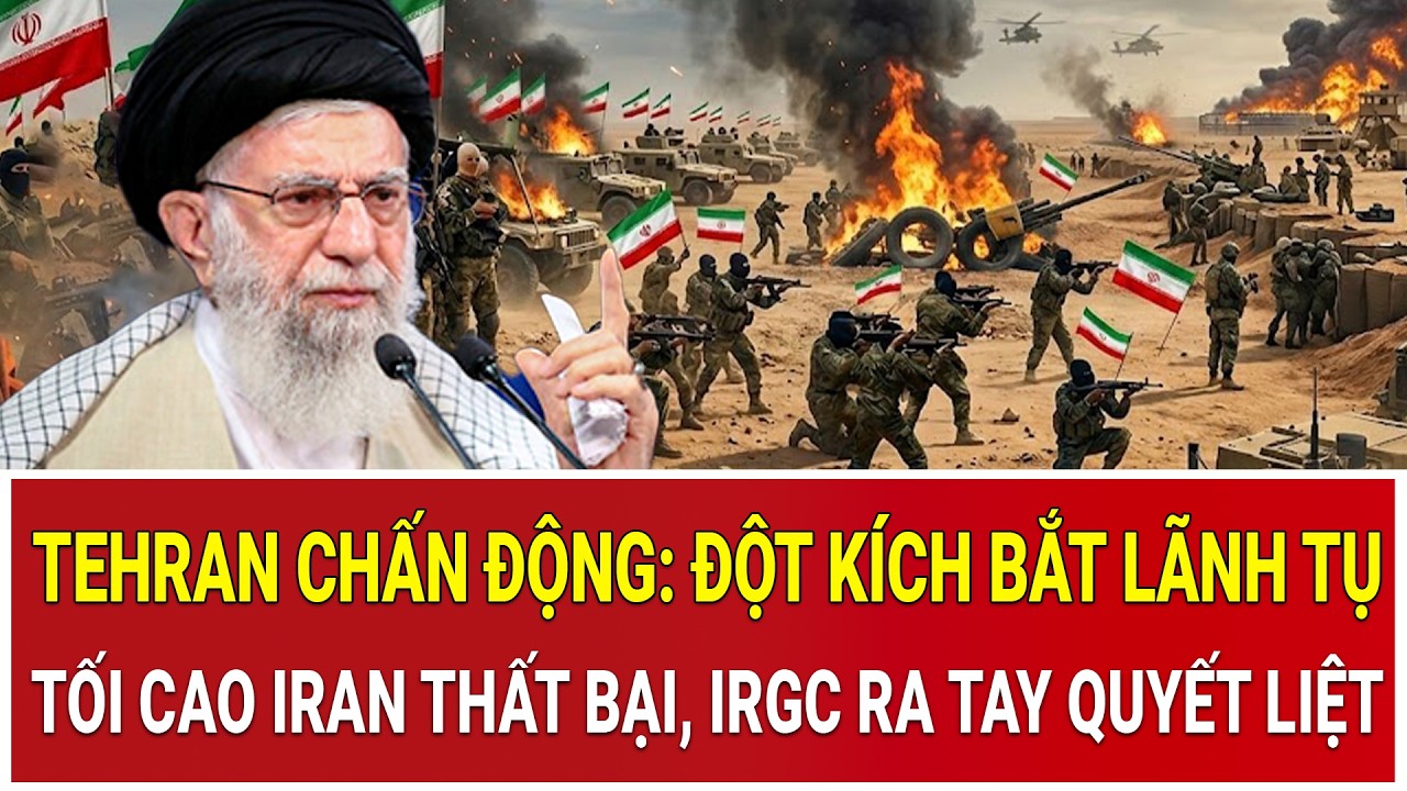 Tehran chấn động: Đột kích bắt Lãnh tụ Tối cao Iran thất bại, IRGC ra tay quyết liệt