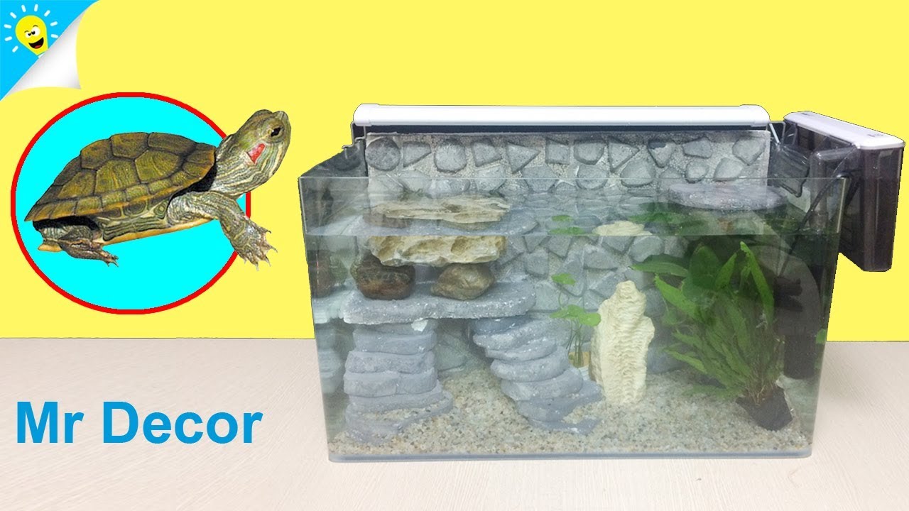 How To Make Turtle Tank Simple And Cheap With Foam Box - DIY Aquarium Turtle  Setup Ideas #42 