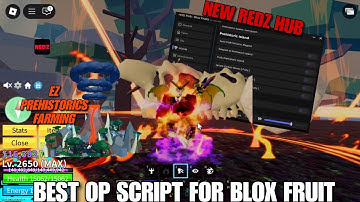 [NEW UPDATE] Best Blox Fruits Redz Hub Script *No Key* | Auto Prehistoric Island, Auto Draco Trial,