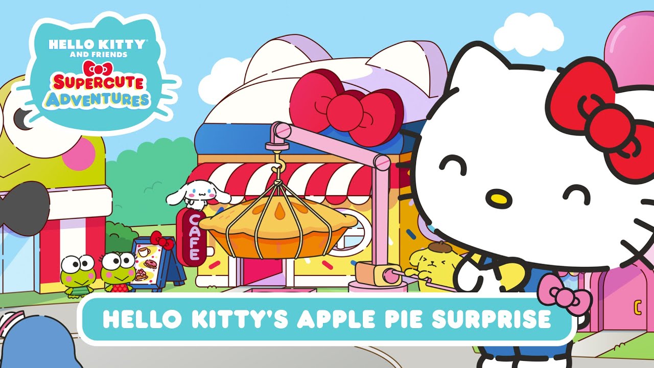 Сюрприз хелло китти. Hello Kitty and friends Supercute Adventures. Hello Kitty and friends Supercute Adventures на русском. Фон Куроми Хеллоу Китти.