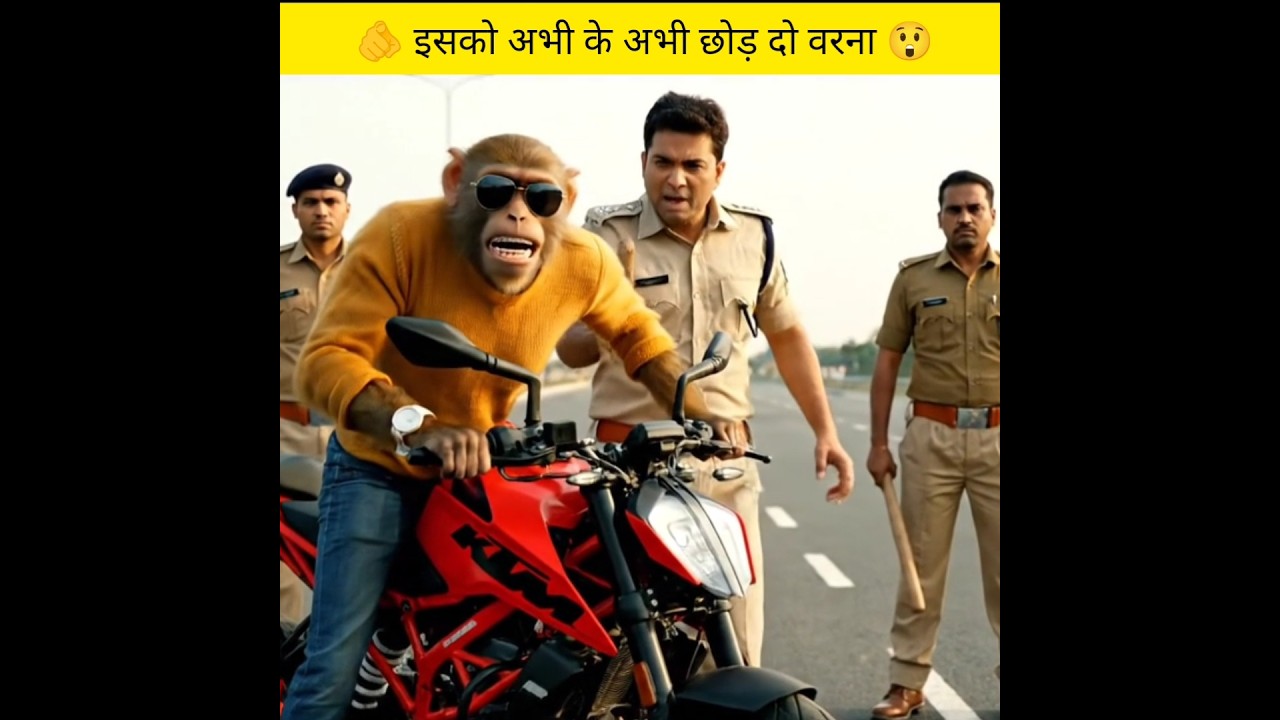 Bandar Ko Bike Chalane Se Roka 😱 