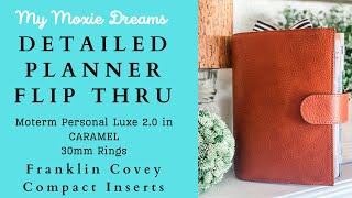 FCC Compact Inserts | DETAILED Flip Thru |Moterm Luxe 2.0 Caramel | Functional Planner #plannerflip