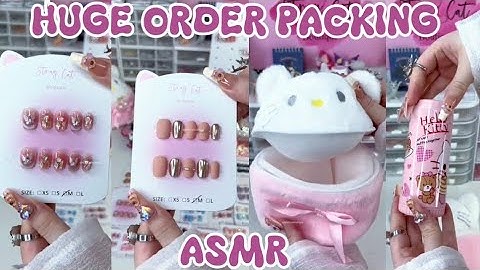 CAPYBARA HUGE ORDER PACKING😻✨ (ASMR)||SMALL BUSINESS