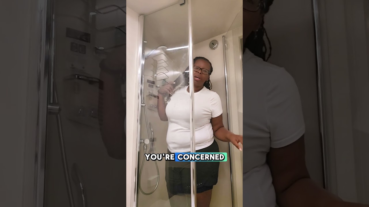 MSC Seashore Bathroom: Is It Plus-Size Friendly? 🚢👀 #parkersonthego #cruiseship #shorts
