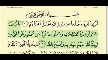 سورة محمد _ المصحف المعلم _ الآيات من 1 - 4