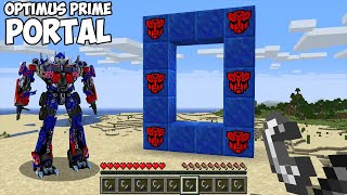 HOW CORRECTLY LIGHT this OPTIMUS PRIME PORTAL in Minecraft ! Transformers  GAMEPLAY Movie