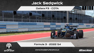 iRacing - 22S4 - Dallara F3 - Formula 3 - COTA - Jak