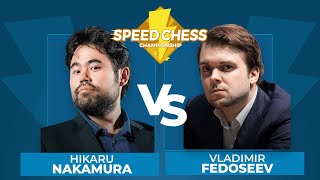 Hikaru Nakamura vs Vladimir Fedoseev | Speed Chess Championship screenshot 5