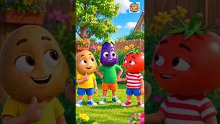 🥔🍆🍅 The Funniest Vegetable Friends! Potato, Eggplant & Tomato Story for Kids #KidsShorts #KidsVideos