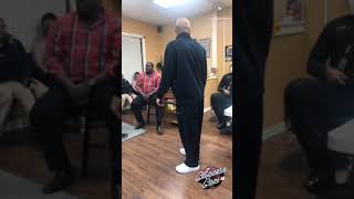 Clippers and Cops at Upscales Barbershop