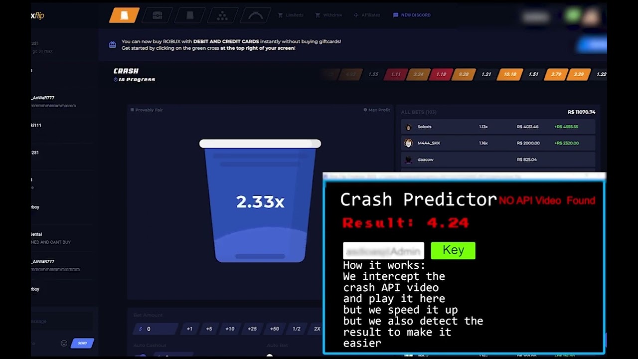 NEW BLOXFLIP HACK! (Crash predictor) - YouTube
