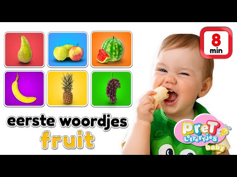 Woordjes leren • FRUIT • Baby tv Nederlandse baby filmpjes • 8 minuten