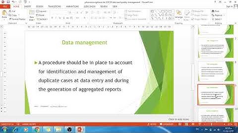 pharmacovigilance lec 8 ICSR data and quality management