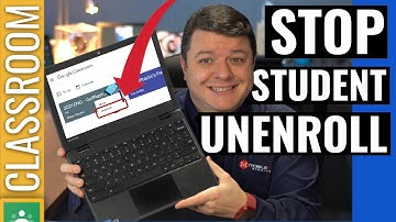 Stop Students from unenrolling from Google Classroom