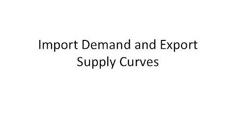 import demand and export supply