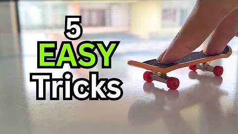 EASIEST Finger Board Tricks YOU Can DO! (and how to)