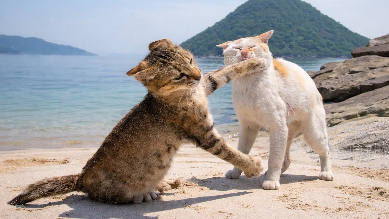 “When your cat becomes your barber 💀”