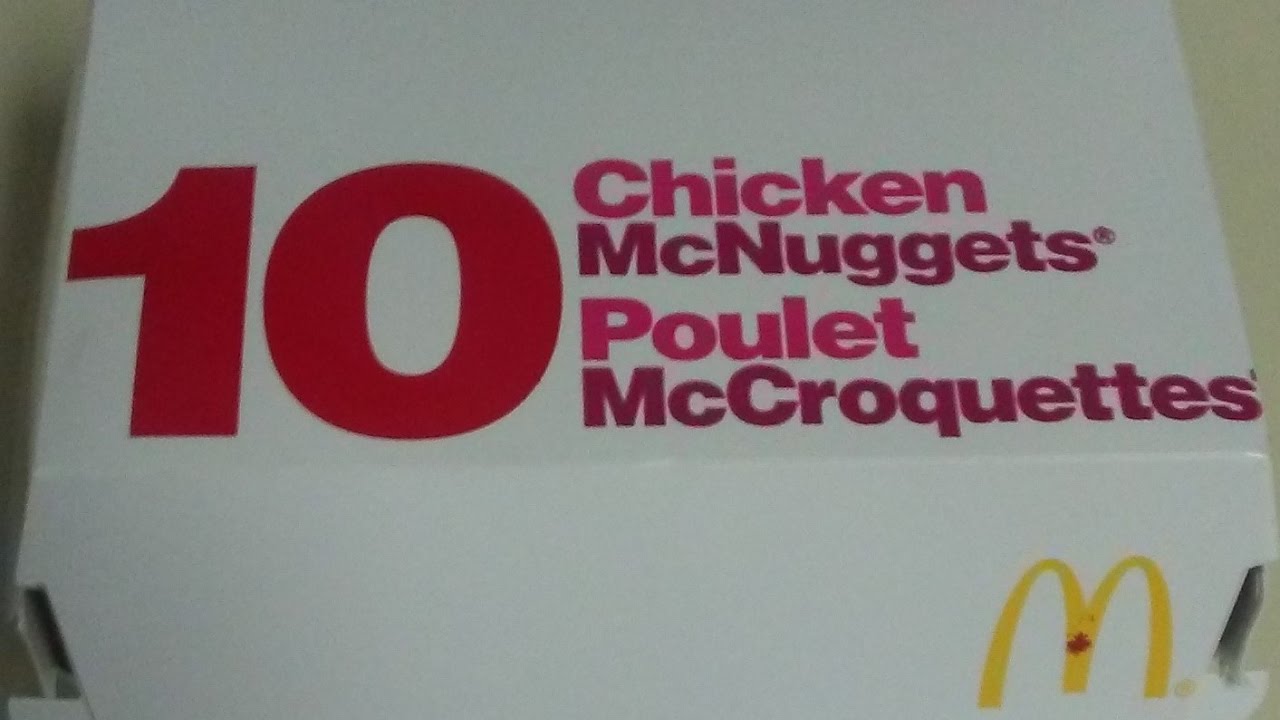 Mcdonald's 10 Piece Mcnuggets 2017 YouTube