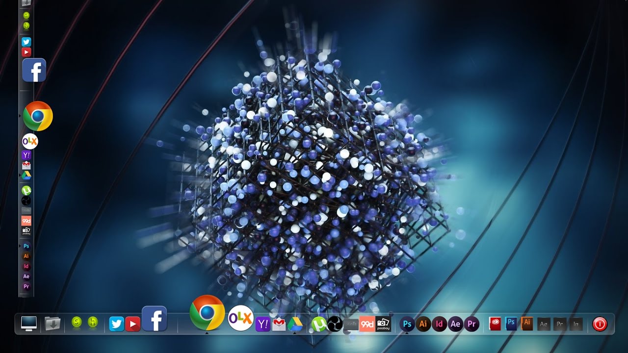 Futuristic Best Windows 10 3D Themes Free Download in Living room