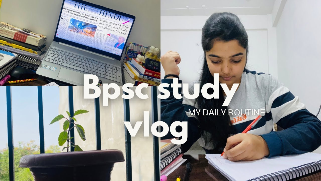 A day in the life of BPSC aspirant ||Study vlog ||productive day - YouTube