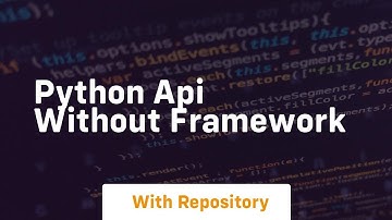 python api without framework