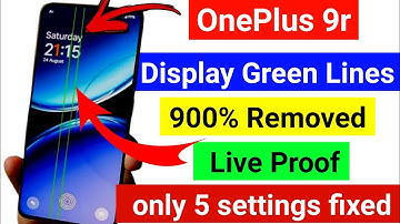 oneplus 9r display green line/oneplus 9r display green line problem/oneplus update green line issue😭