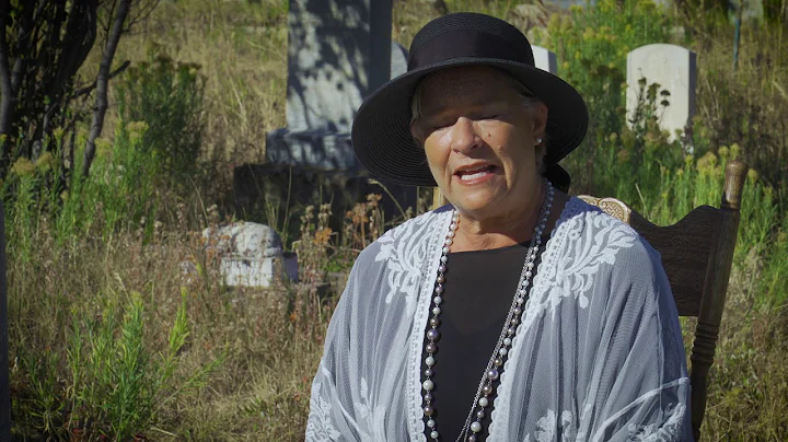 Mary Rasmussen RIP at the Glenwood Cemetery, portr...