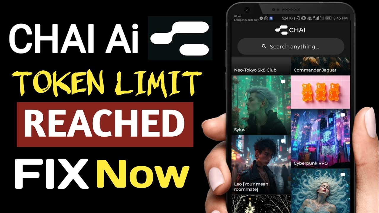 Fix Chai AI Token Limit Reached Problem | Real Solution - YouTube