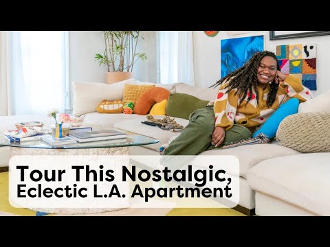 Tour This Nostalgic, Eclectic L.A. Apartment Filled With Art & Color | Handmade Home