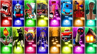 BUS EATER 🆚 HOUSE HEAD 🆚 ODDBODS 🆚 COCOMELON 🆚 TRAIN EATER |  Tiles Hop EDM Rush