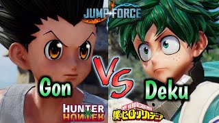 Gon Vs Deku | Hunter x Hunter Vs My Hero Academia | Jump Force 1 Vs 1