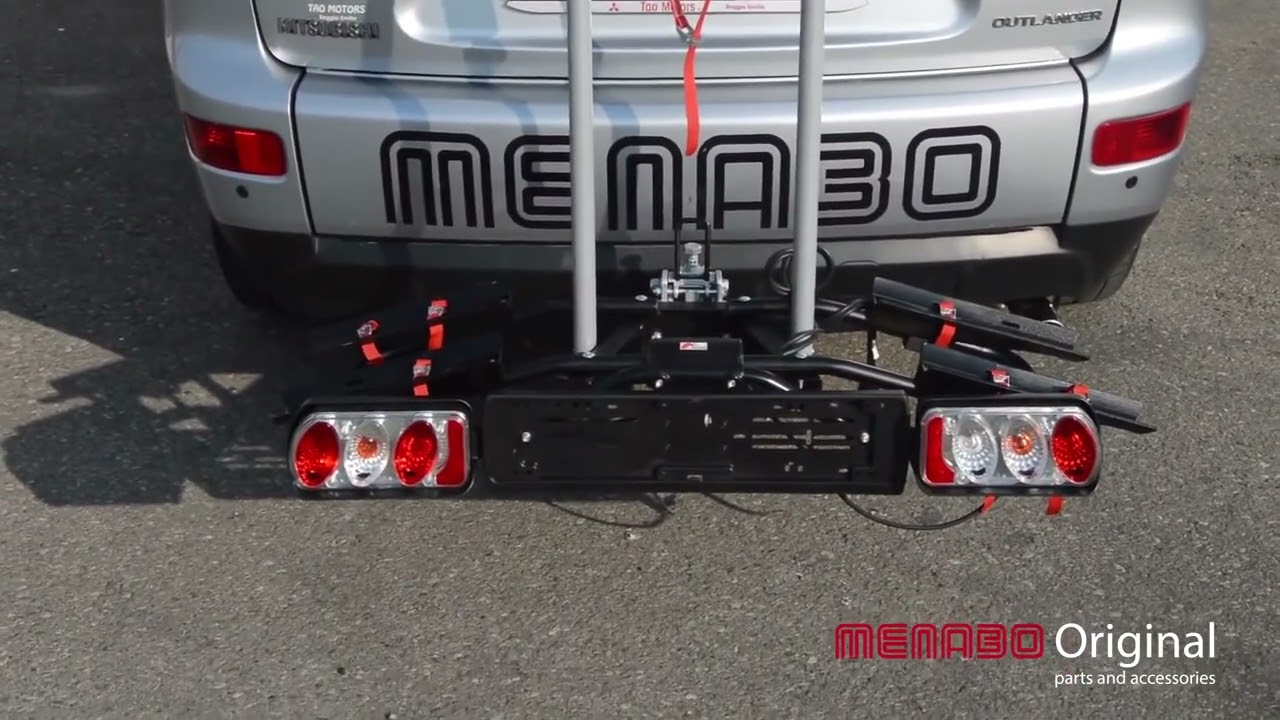 Suport bicicleta Menabo Naos Tilting 2 cu prindere pe carlig de remorcare | Menabo.ro