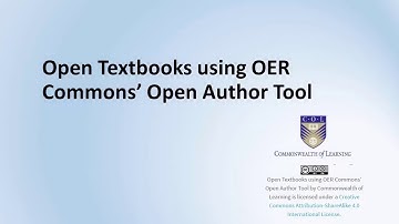 Open Textbooks using OER Commons’ Open Author Tool