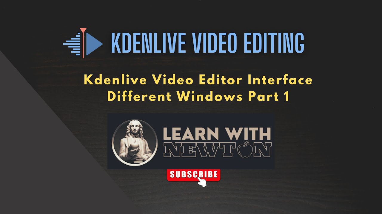 1Kdenlive Video Editor UI Part 1 Master Kdenlive Unleash Video